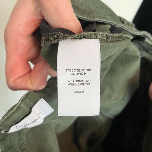 Reitman's. Jean Pants. Green With Pattern Acccent. Size 7. Womens. - Picture 7 of 10